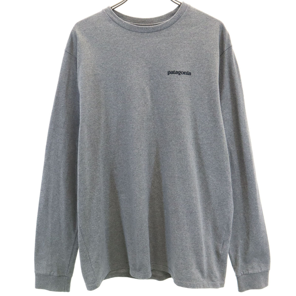 patagonia パタゴニア バックロゴ 長袖 Tシャツ S グレー 38518FA20 アウトドア ロンT メンズ
