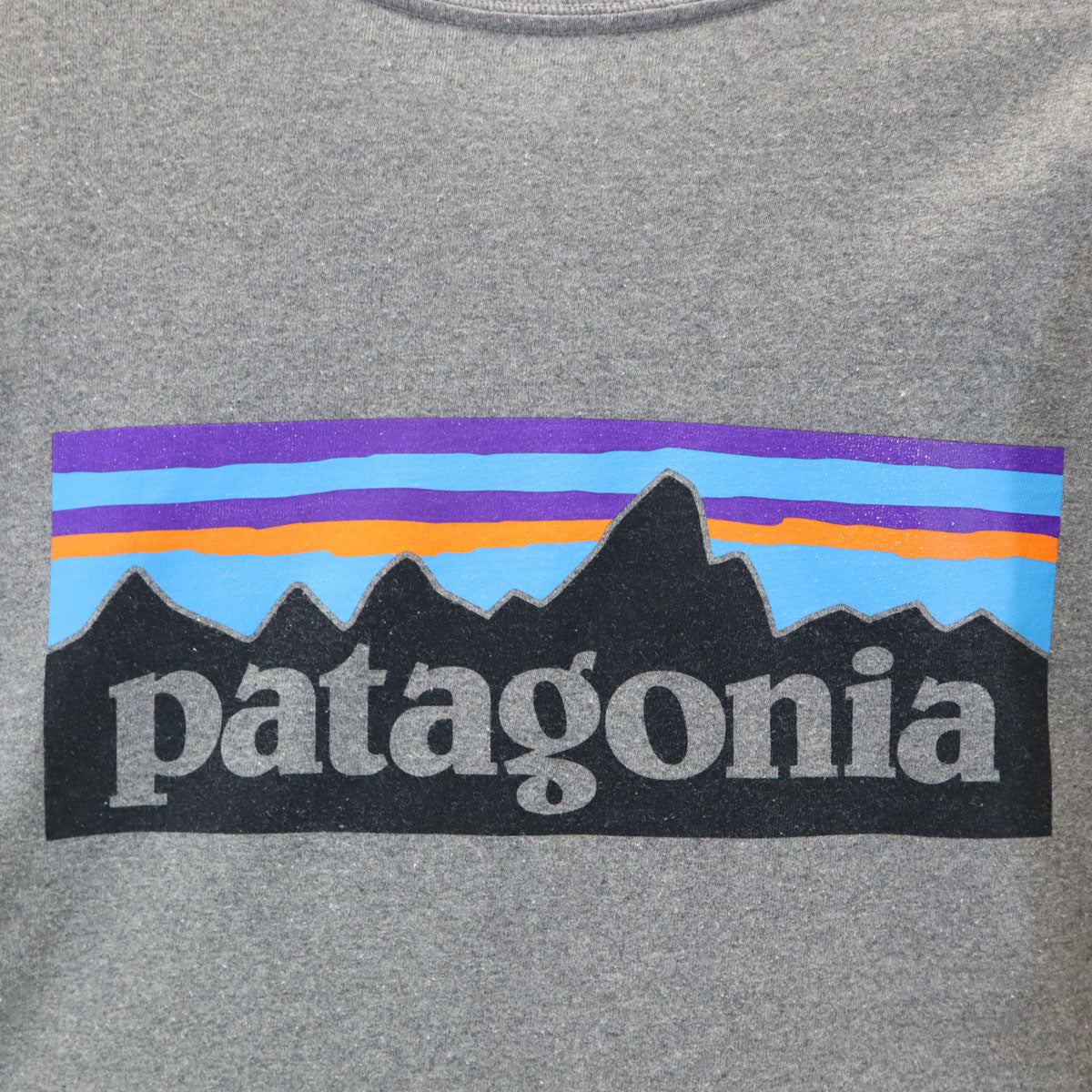 patagonia パタゴニア バックロゴ 長袖 Tシャツ S グレー 38518FA20 アウトドア ロンT メンズ