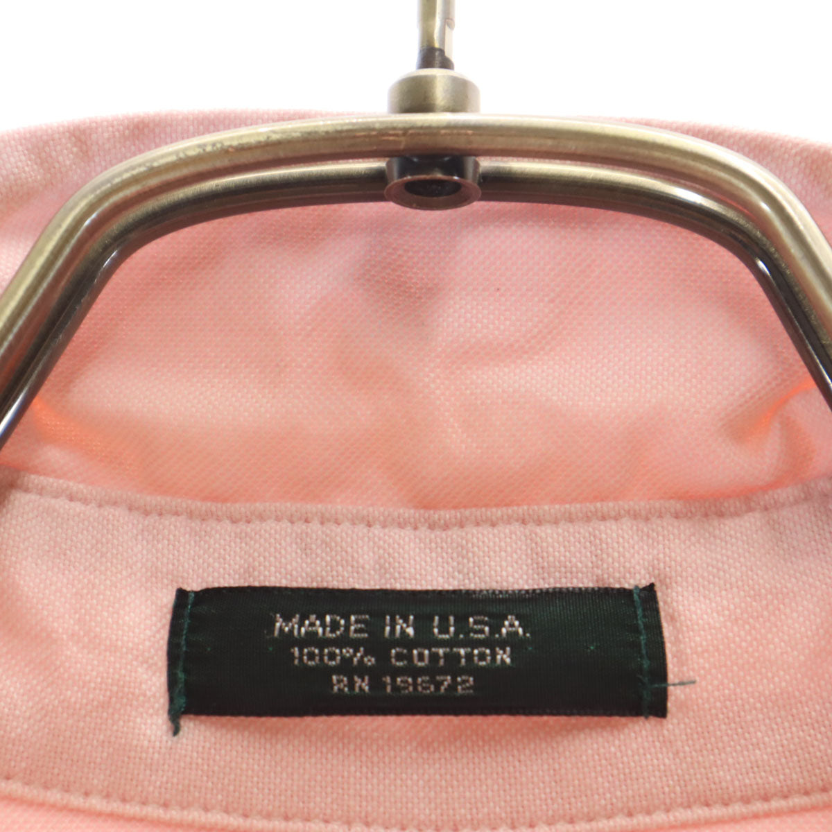 Polo by Ralph Lauren ポロバイラルフローレン 80s USA製 ヴィンテージ 緑タグ ボーイズ 長袖 オックスフォード ボタンダウンシャツ 18 ピンク キッズ