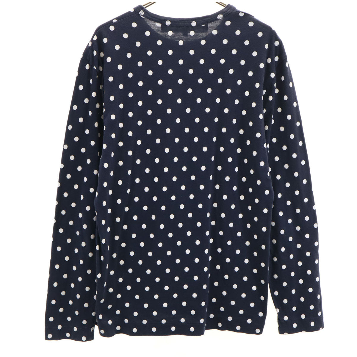 PLAY COMME des GARCONS プレイコムデギャルソン 2011年 日本製 ドット柄 長袖 Tシャツ M ネイビー ロンT メンズ