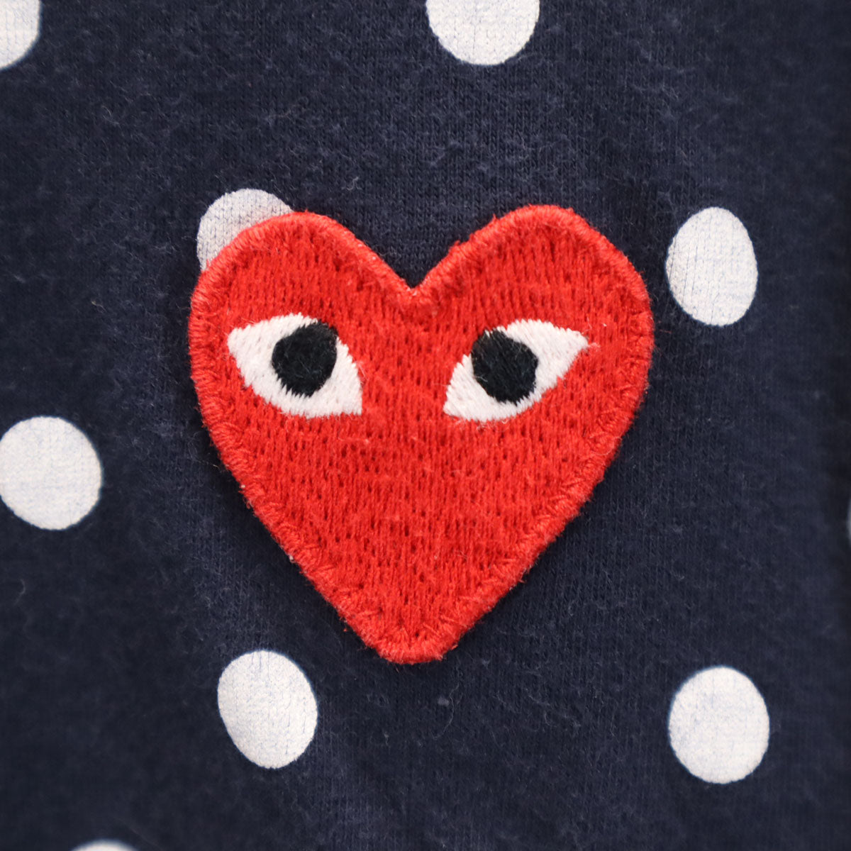 PLAY COMME des GARCONS プレイコムデギャルソン 2011年 日本製 ドット柄 長袖 Tシャツ M ネイビー ロンT メンズ