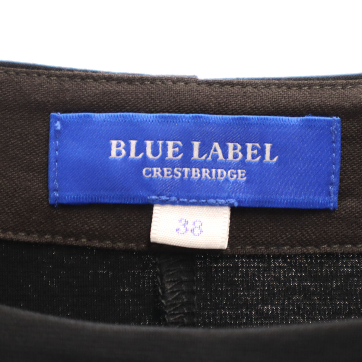 BLUE LABEL CRESTBRIDGE ブルーレーベルクレストブリッジ 長袖 ロングワンピース 38 ブラック レディース