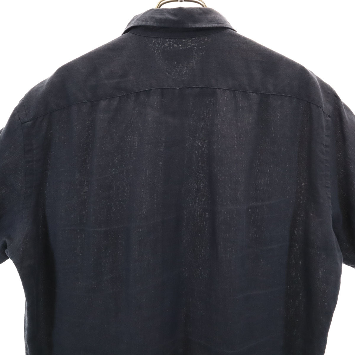 PAUL SMITH COLLECTION ポールスミスコレクション 日本製 半袖 リネンシャツ XL ネイビー メンズ