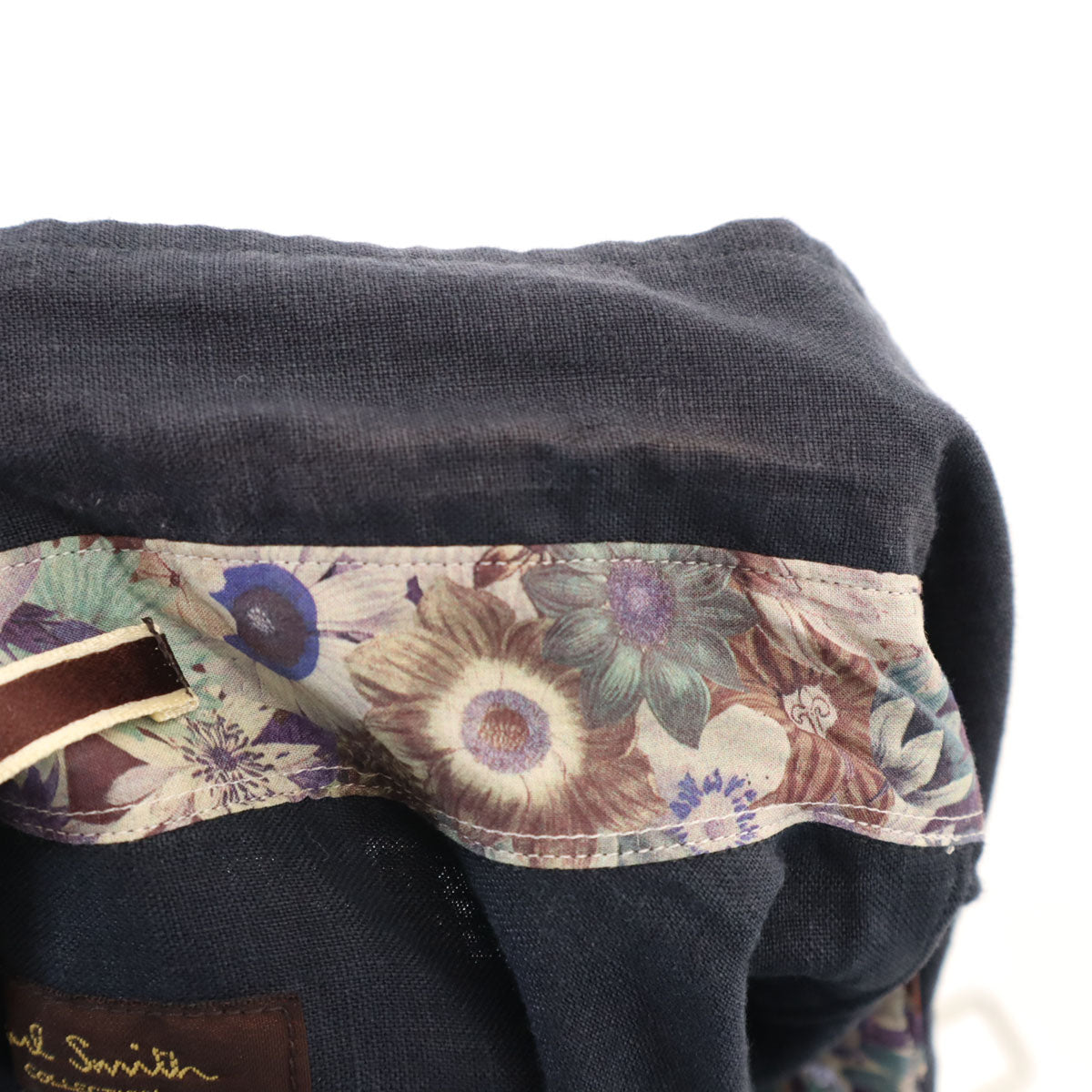 PAUL SMITH COLLECTION ポールスミスコレクション 日本製 半袖 リネンシャツ XL ネイビー メンズ
