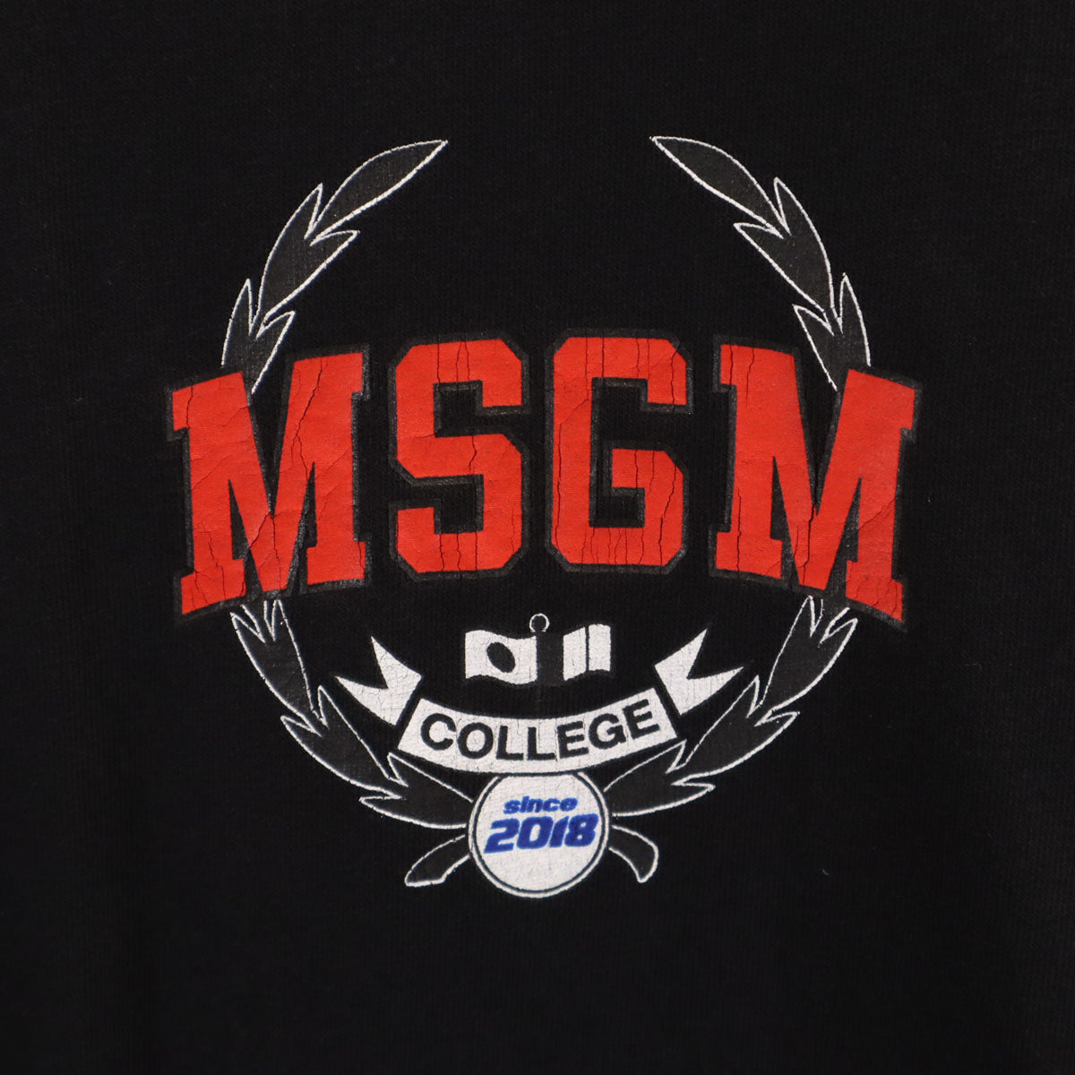MSGM エムエスジーエム 半袖 Tシャツ S ブラック メンズ