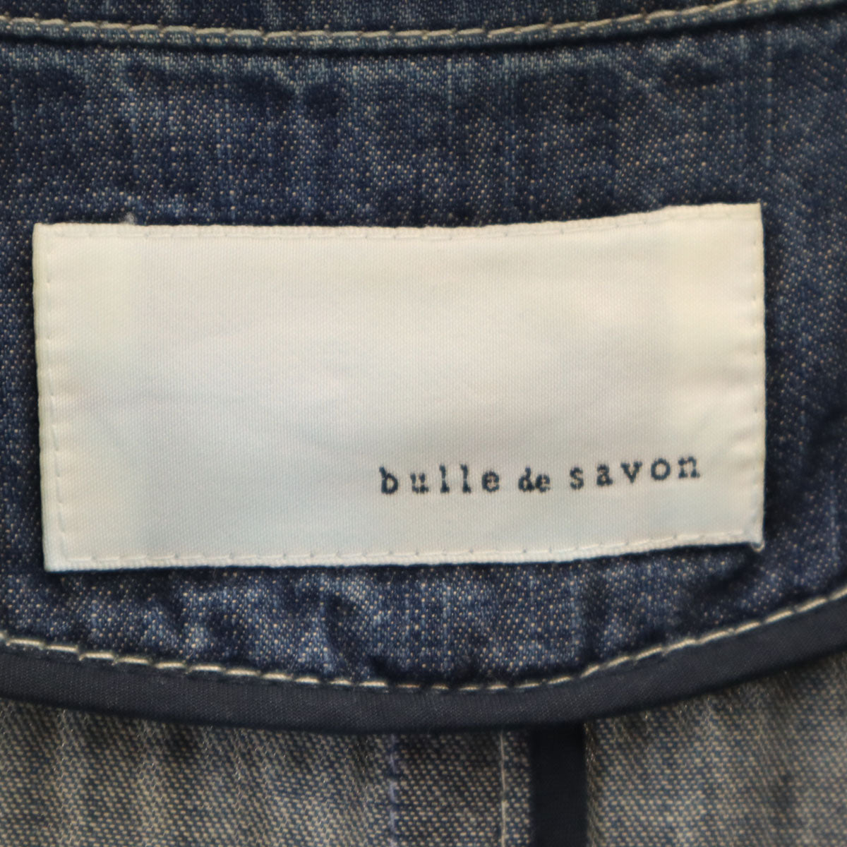 bulle de savon ビュルデサボン 日本製 長袖 デニム コート F ネイビー系 メンズ