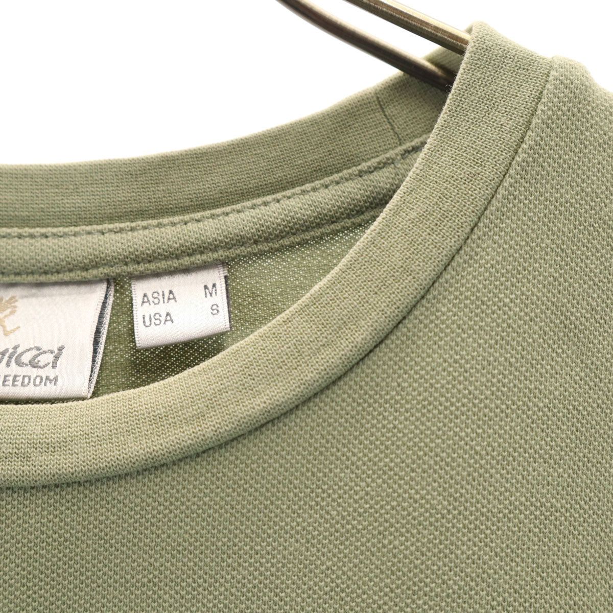 Gramicci グラミチ 半袖 Tシャツ M ピスタチオ系 アウトドア ポケT 鹿の子 メンズ