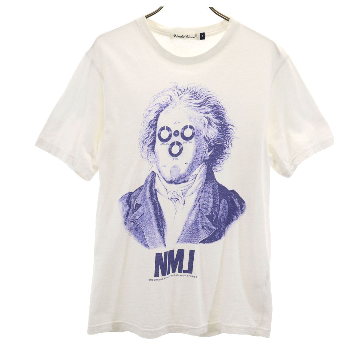 UNDERCOVER アンダーカバー 日本製 ベートーベン アンプ 半袖 Tシャツ 1 ホワイト メンズ