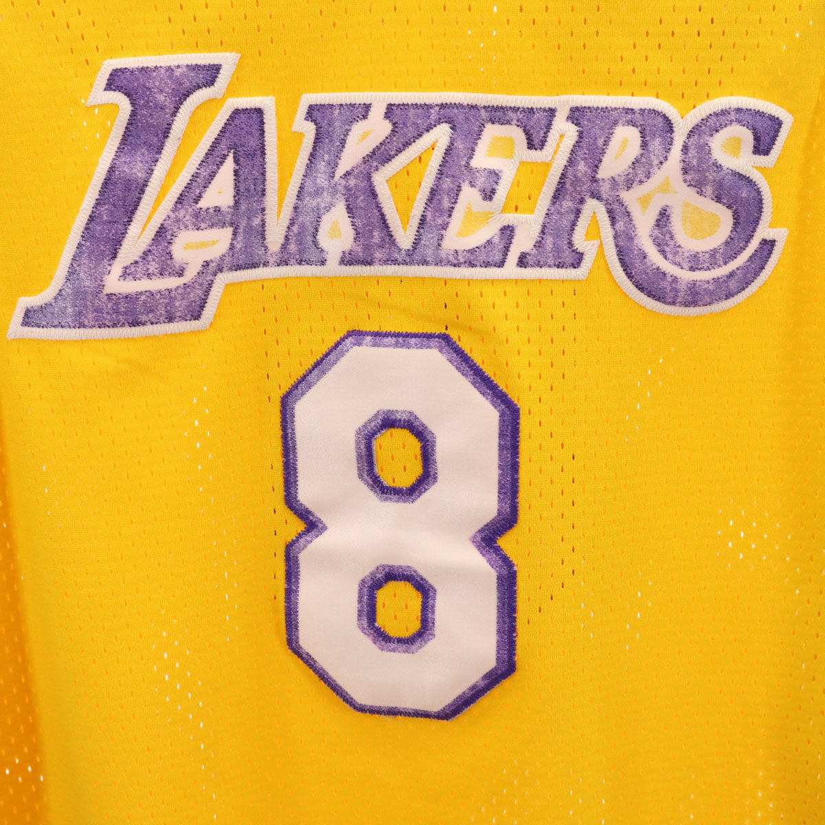 NIKE ナイキ NBA LAKERS BRYANT 8 ノースリーブ ゲームシャツ メッシュ タンクトップ L イエロー レイカーズ メンズ