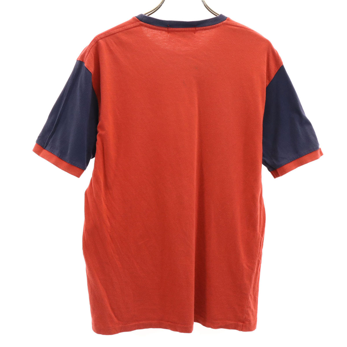Polo by Ralph Lauren ポロバイラルフローレン 80s ヴィンテージ 緑タグ ボーイズ 半袖 リンガー Tシャツ 160 レッド キッズ