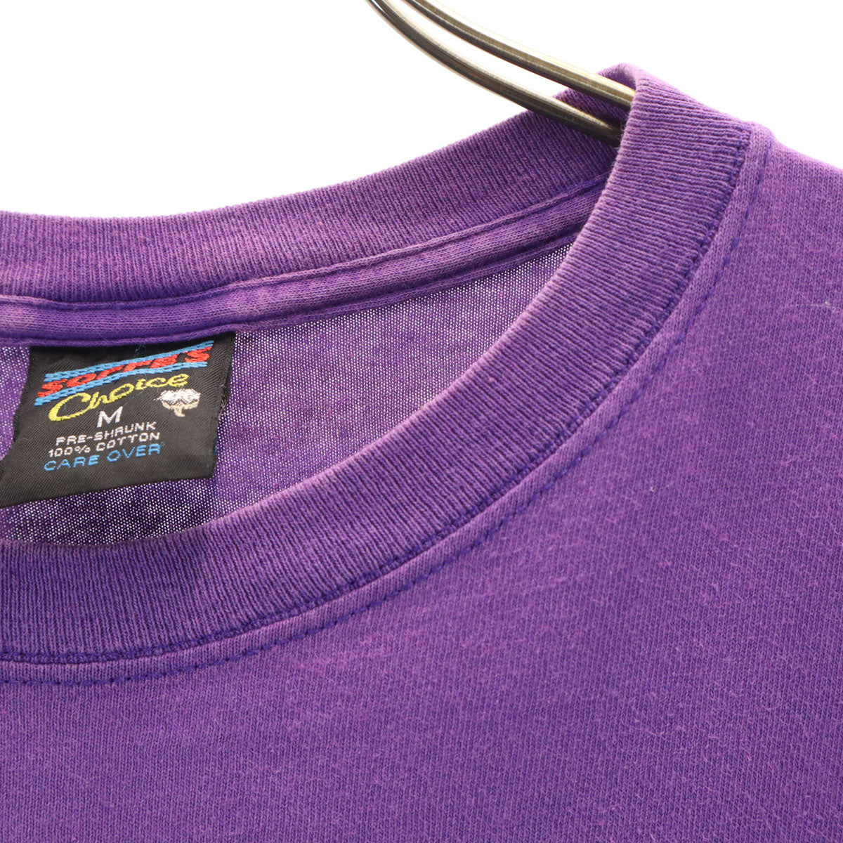SOFFE ソフィー 90s USA製 オールド 花 半袖 Tシャツ M パープル メンズ
