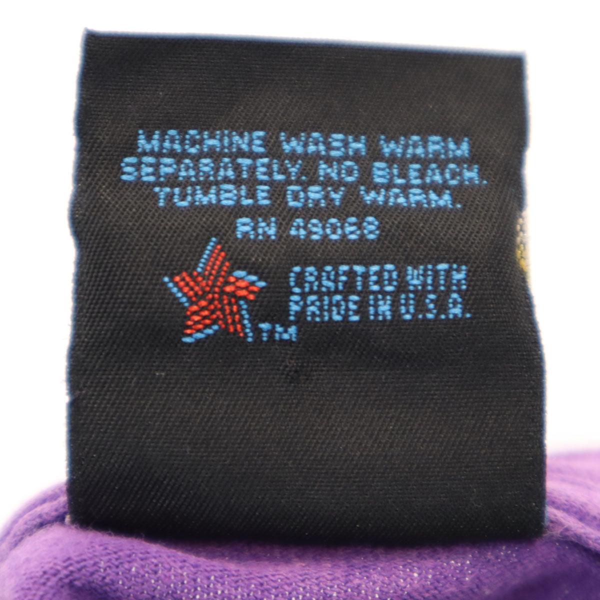 SOFFE ソフィー 90s USA製 オールド 花 半袖 Tシャツ M パープル メンズ