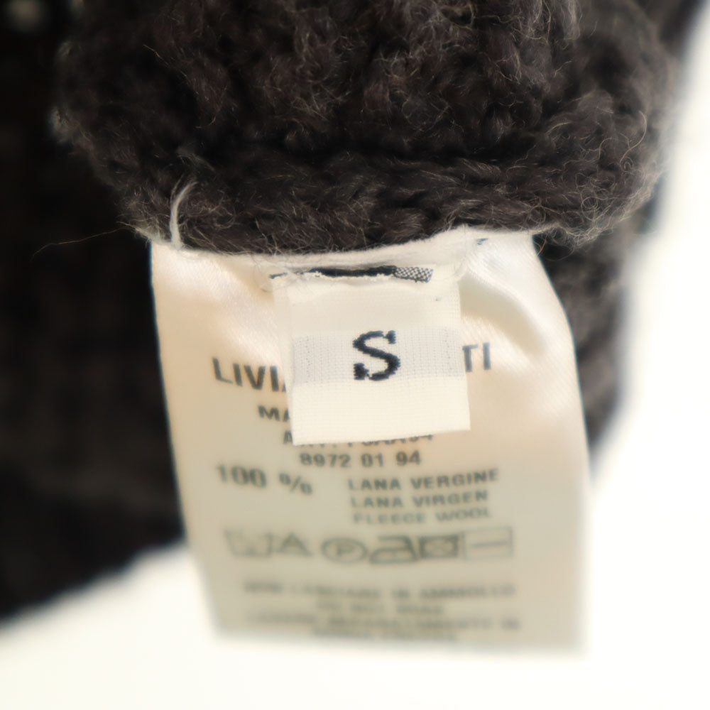 LIVIANA CONTI リビアナコンティ イタリア製 長袖 セーター S チャコールグレー ニット レディース