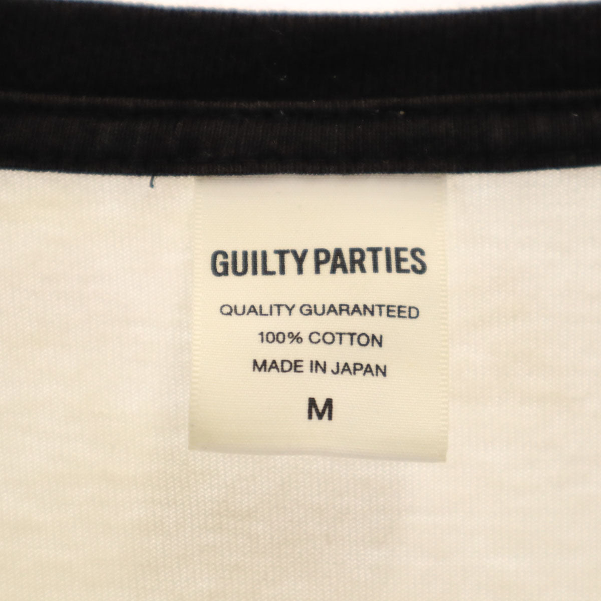The Guilty Parties ギルティーパーティーズ 日本製 ワコマリア 長袖 リンガー Tシャツ M ホワイト ロンT WACKO MARIA メンズ
