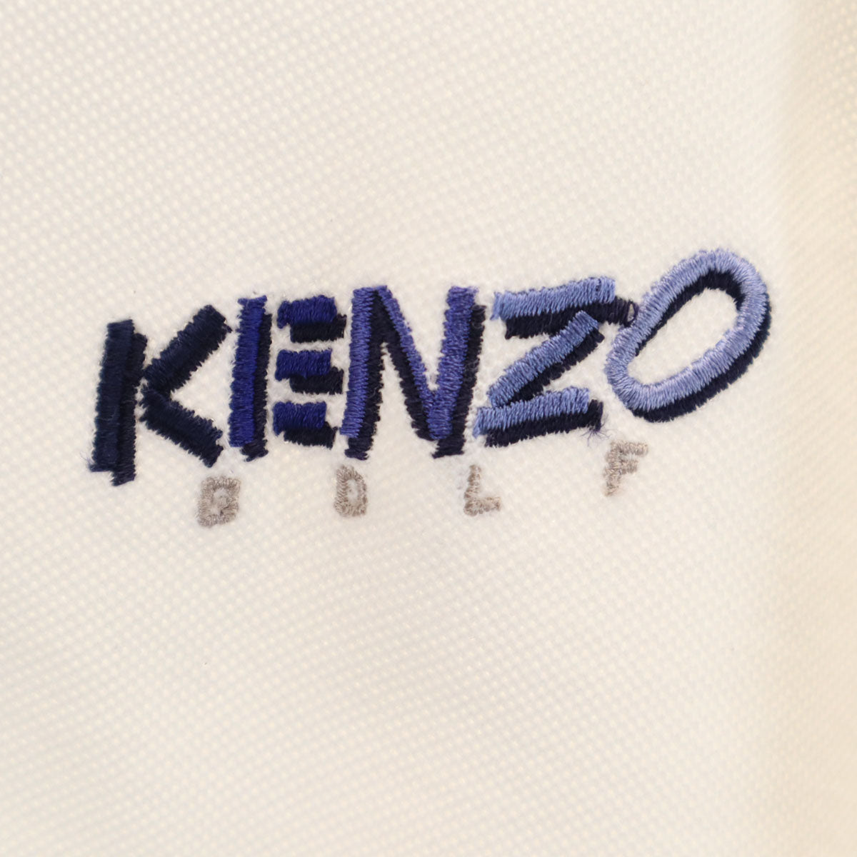 KENZO GOLF ケンゾーゴルフ 90s オールド 半袖 ポロシャツ 5 ホワイト 鹿の子 メンズ