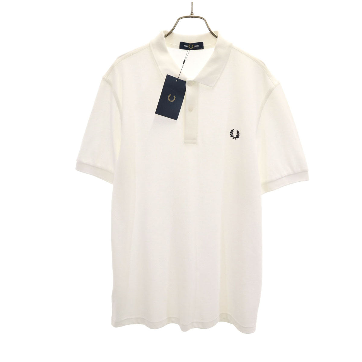未使用 FRED PERRY フレッドペリー 半袖 ポロシャツ L ホワイト系 