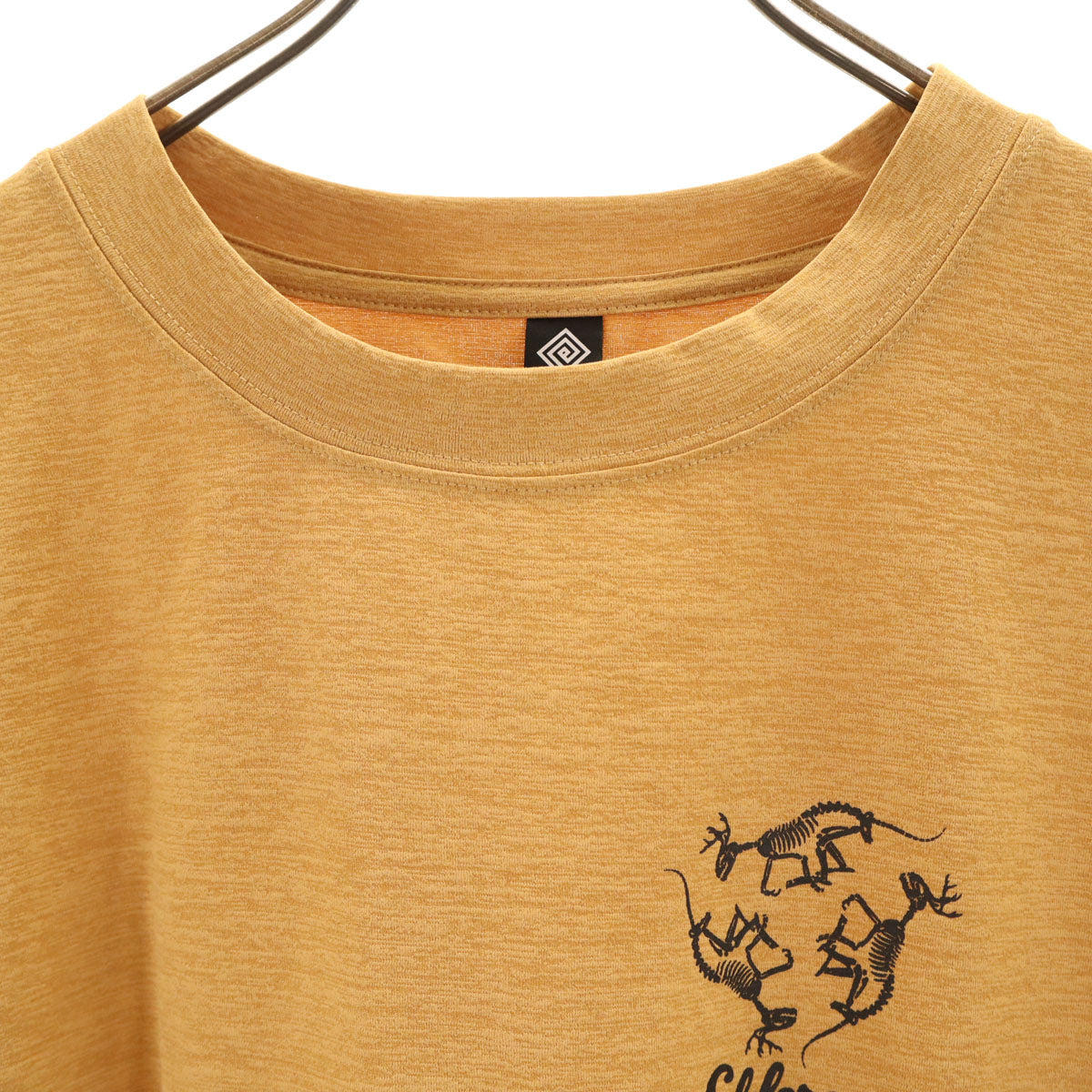 美品 ELDORESO エルドレッソ バックプリント ボーン 半袖 Tシャツ L キャメル メンズ