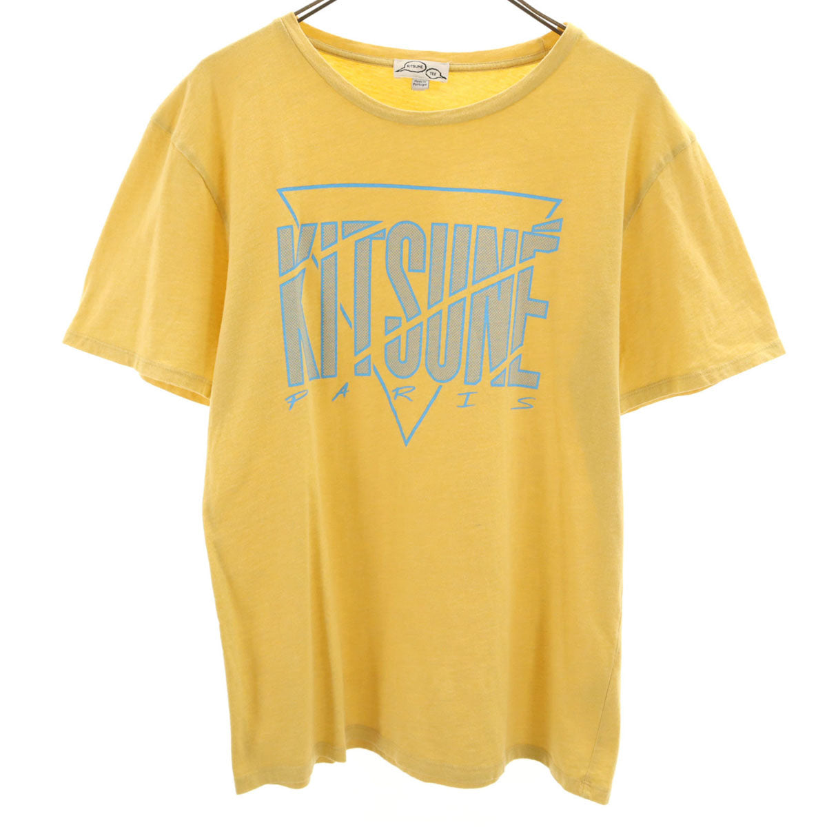 Kitsune' Tee キツネティー ポルトガル製 半袖 Tシャツ L イエロー メンズ