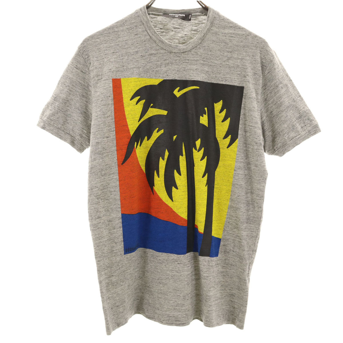 DSQUARED2 ディースクエアード イタリア製 半袖 Tシャツ XS グレー メンズ