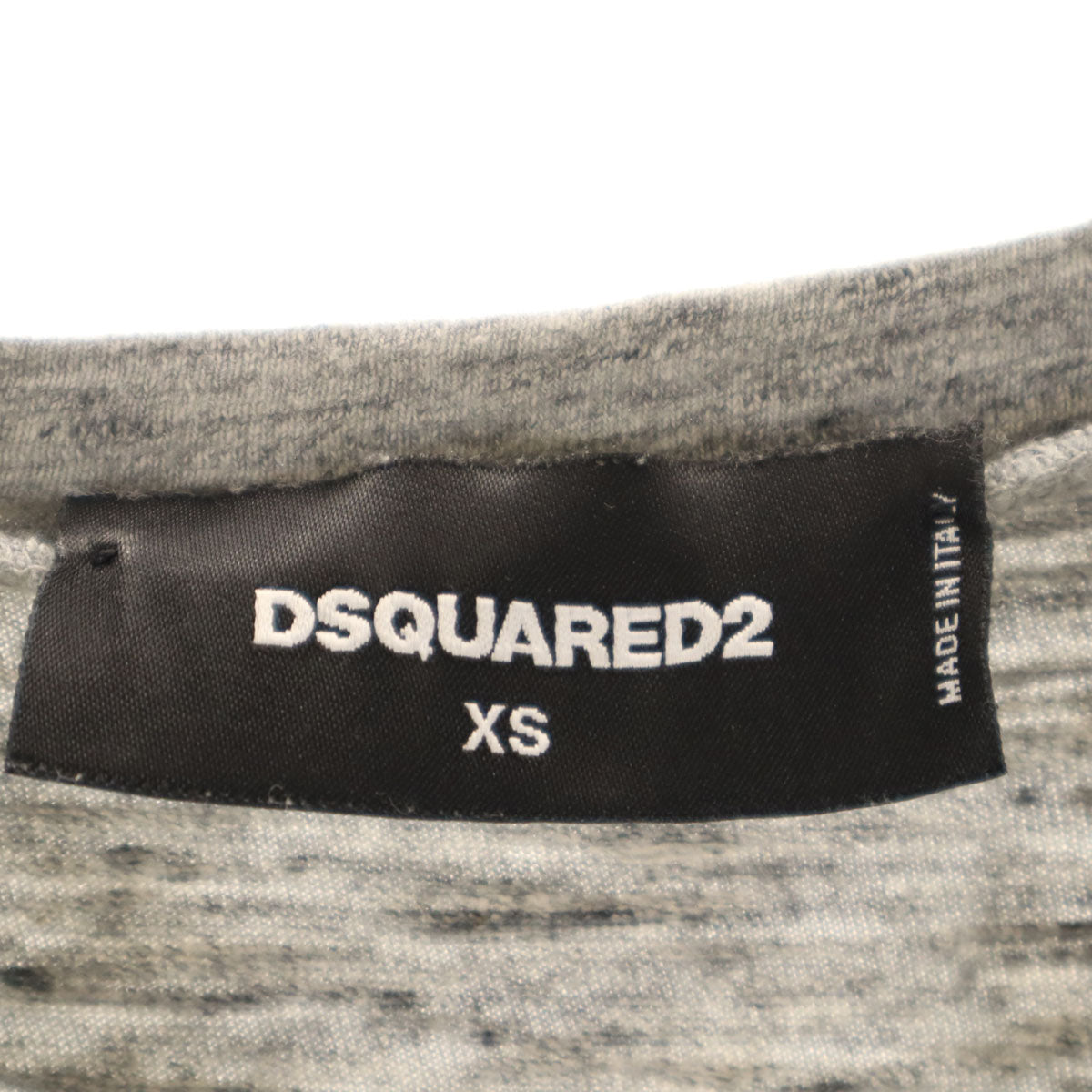 DSQUARED2 ディースクエアード イタリア製 半袖 Tシャツ XS グレー メンズ