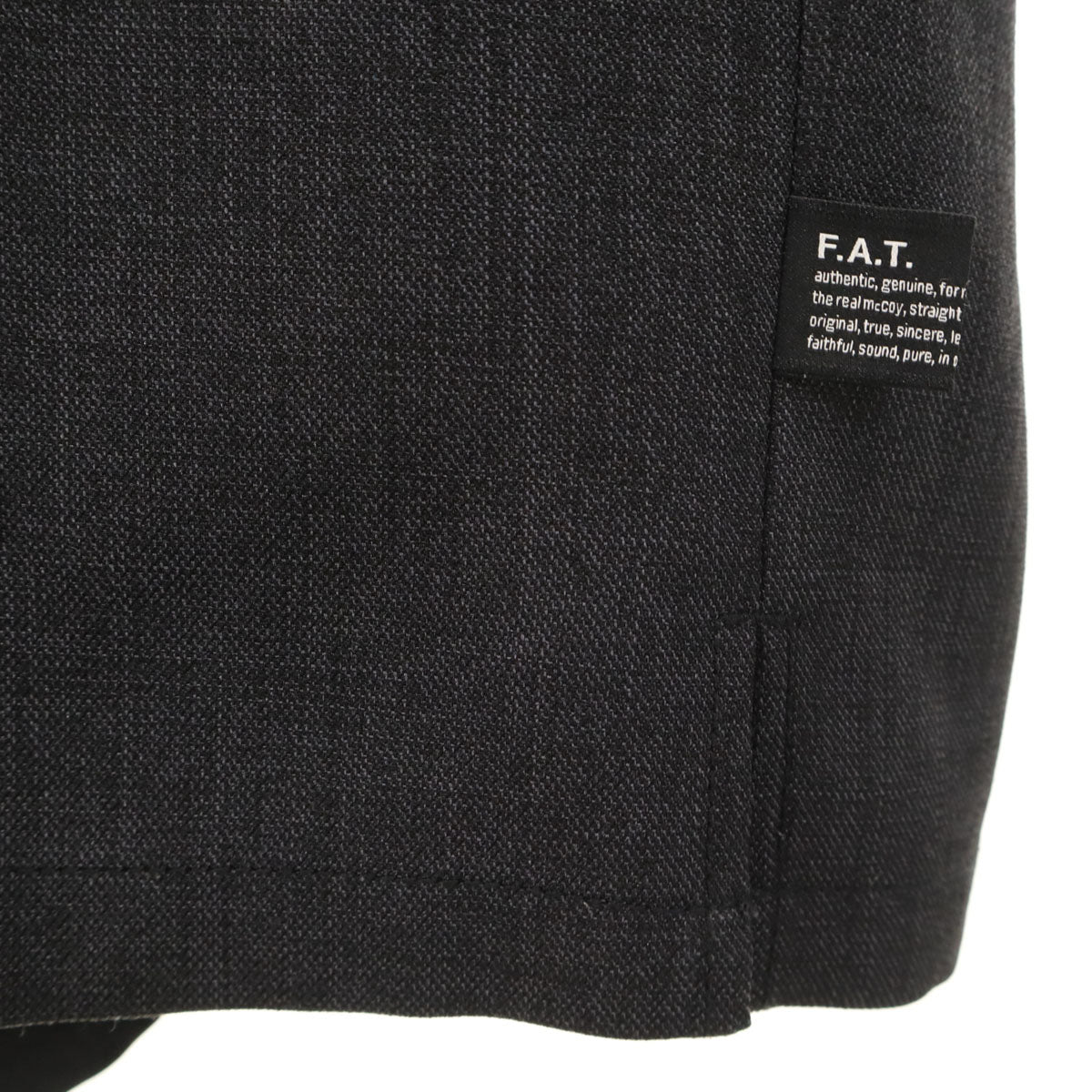 美品 FAT エフエーティー 半袖 GARCIA キューバシャツ SKINNY チャコールグレー メンズ