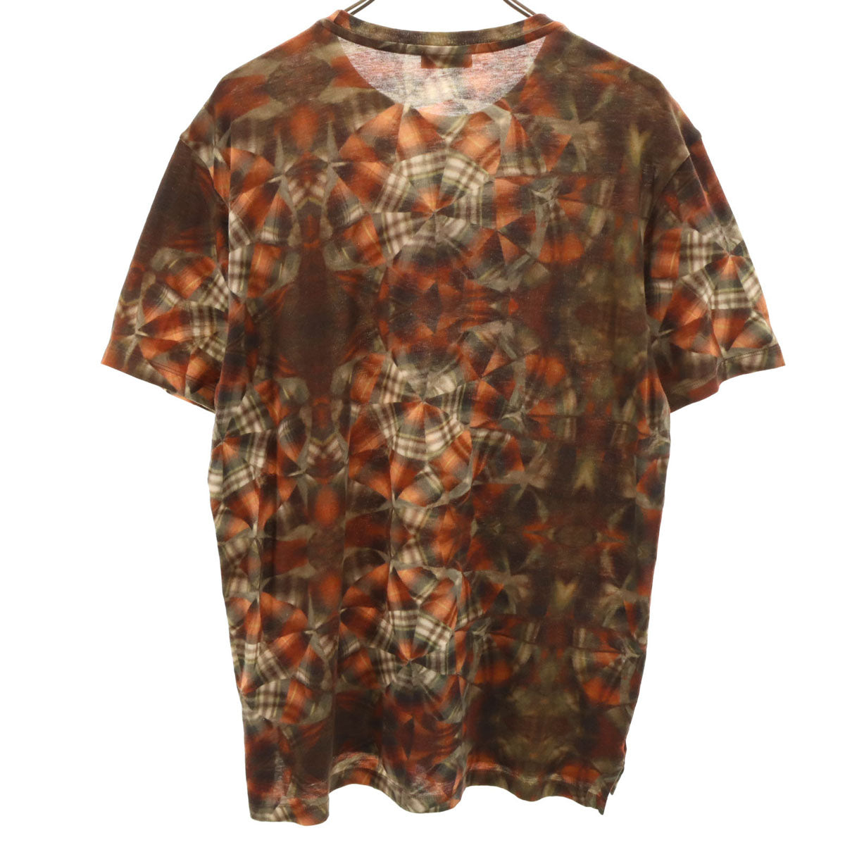 LANVIN ランバン 総柄 半袖 Tシャツ M ブラウン メンズ