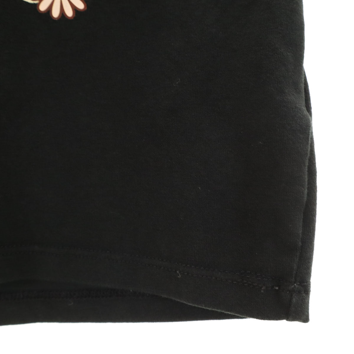 Mardi Mercredi マルディメクルディ 花 半袖 ショート丈 Tシャツ ONE SIZE ブラック レディース