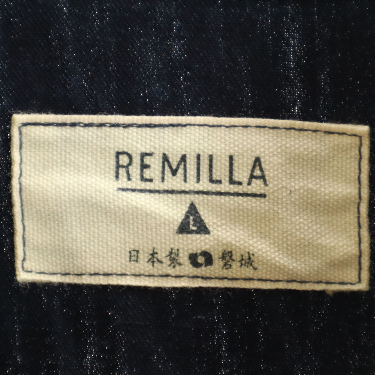 remilla レミーラ 日本製 長袖 シャツ L ネイビー メンズ