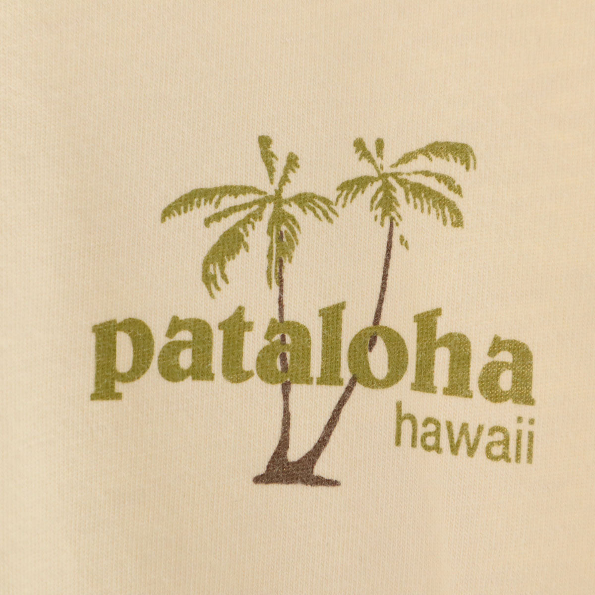 patagonia パタゴニア USA製 バックプリント パタロハ 半袖 Tシャツ L ベージュ アウトドア メンズ