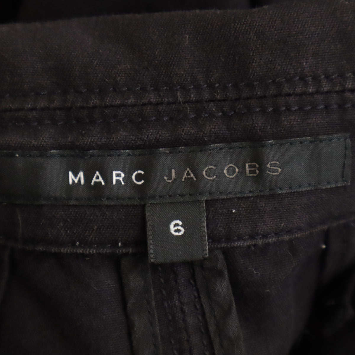 MARC JACOBS マークジェイコブス フレンチスリーブ ジップアップ シャツ 6 ブラック レディース