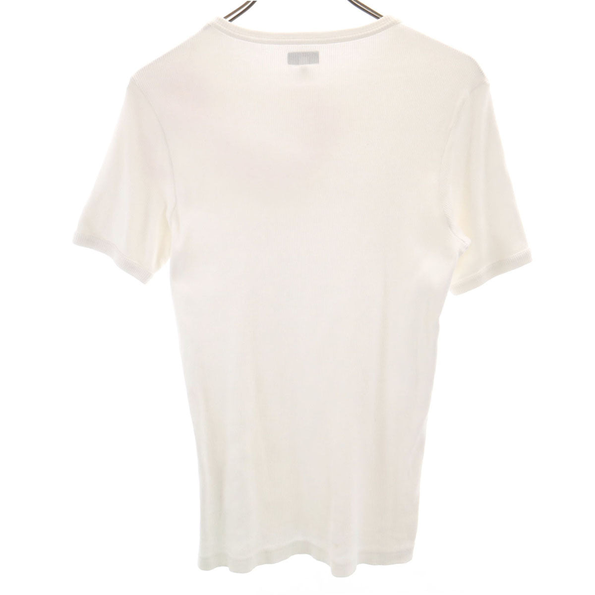 ARMANI JEANS アルマーニジーンズ 半袖 リブ Tシャツ L ホワイト レディース