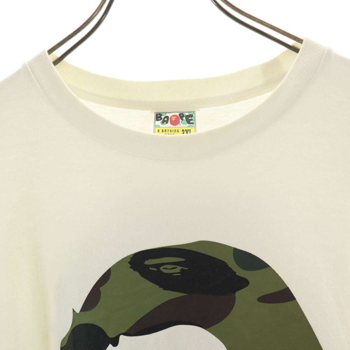 A BATHING APE アベイシングエイプ 半袖 Tシャツ 2XL ホワイト ビッグサイズ メンズ