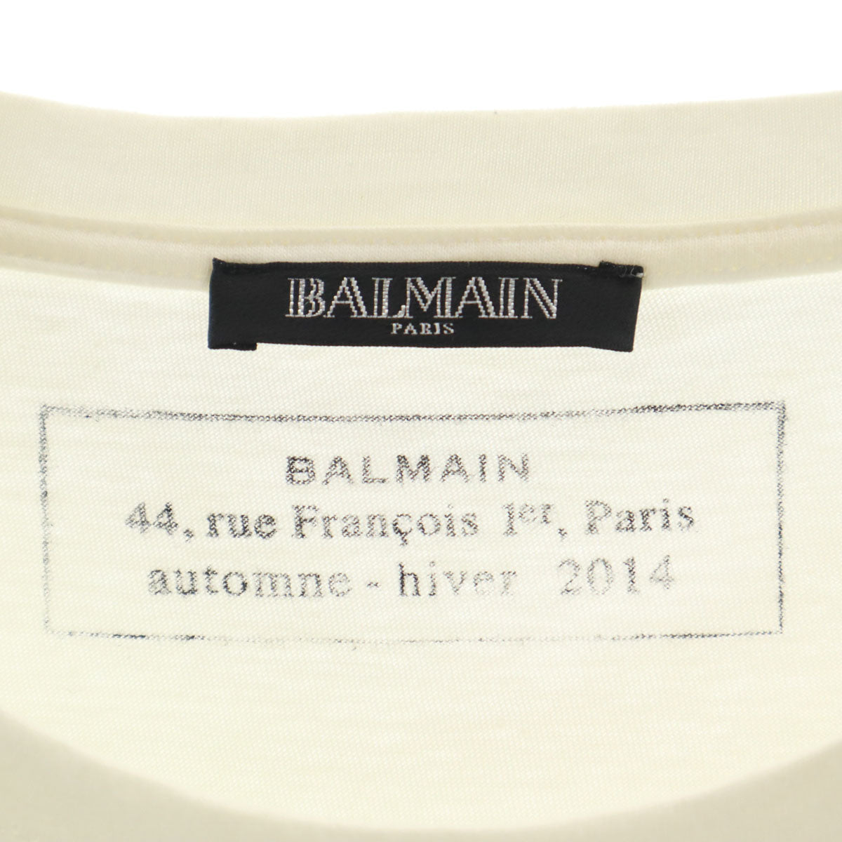 BALMAIN バルマン 半袖 Tシャツ S ホワイト メンズ