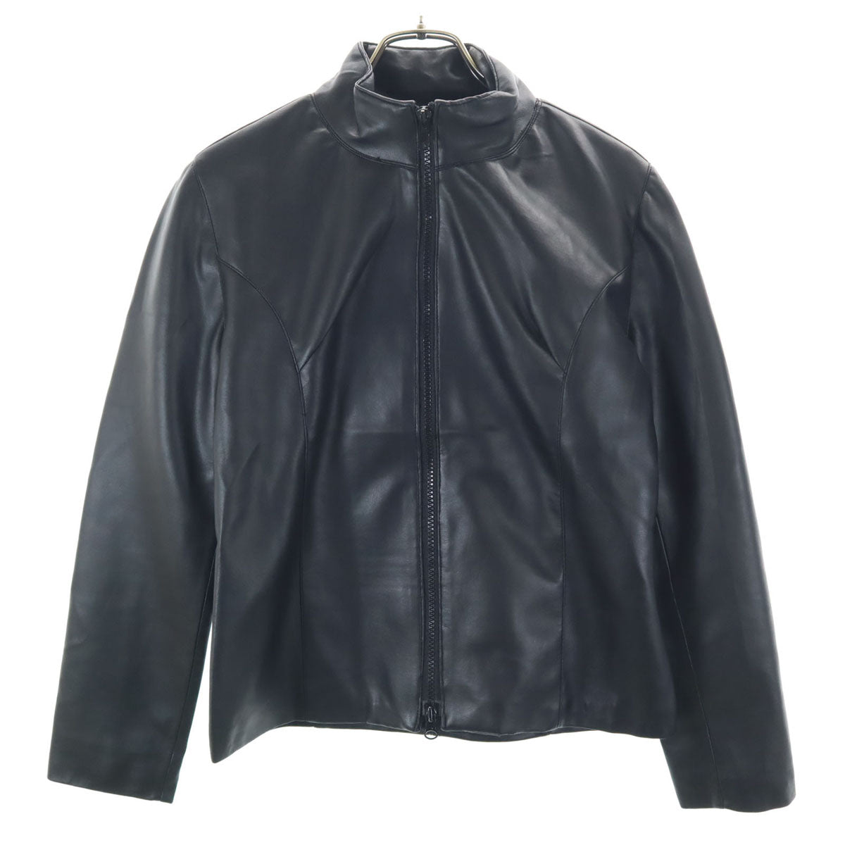 Release フェイク レザージャケット ブラック レディース