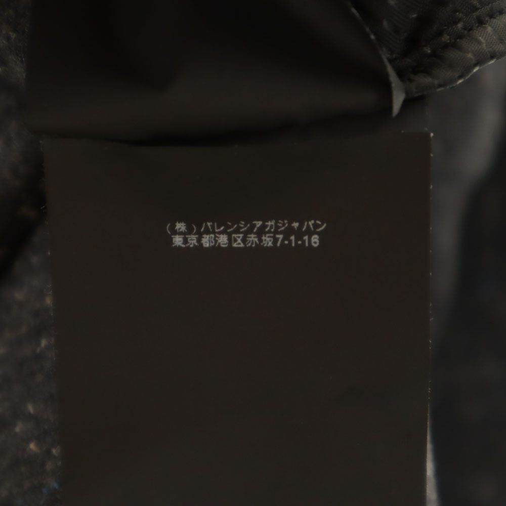 バレンシアガ パリス フランス製 ネップ入り テーラードジャケット 34 チャコールグレー ブレザー レディース