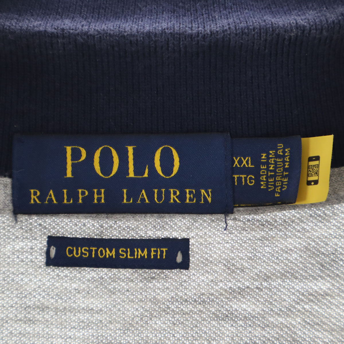 POLO RALPH LAUREN ポロラルフローレン ポロベア刺繍 半袖 ポロシャツ XXL グレージュ ビッグサイズ メンズ