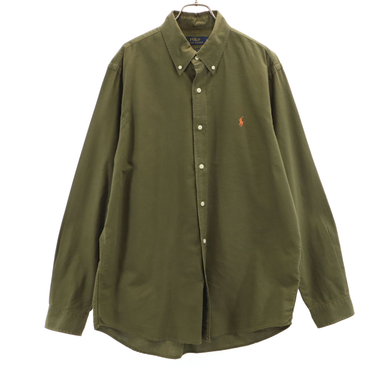 POLO RALPH LAUREN ポロラルフローレン 長袖 ボタンダウンシャツ L カーキ メンズ