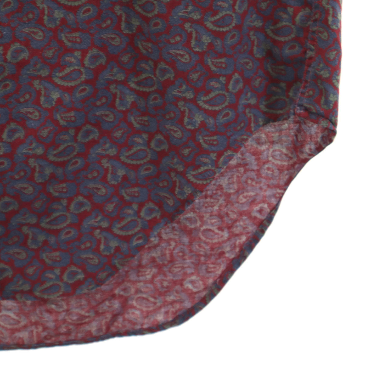 McGregor マクレガー 60s ヴィンテージ USA製 ペイズリー柄 長袖 ボタンダウンシャツ M バーガンディ メンズ