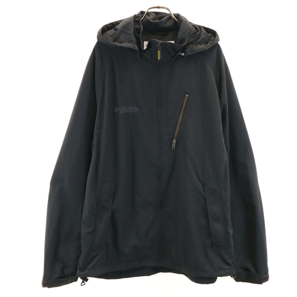 Columbia コロンビア フードジャケット XL チャコールグレー アウトドア メンズ