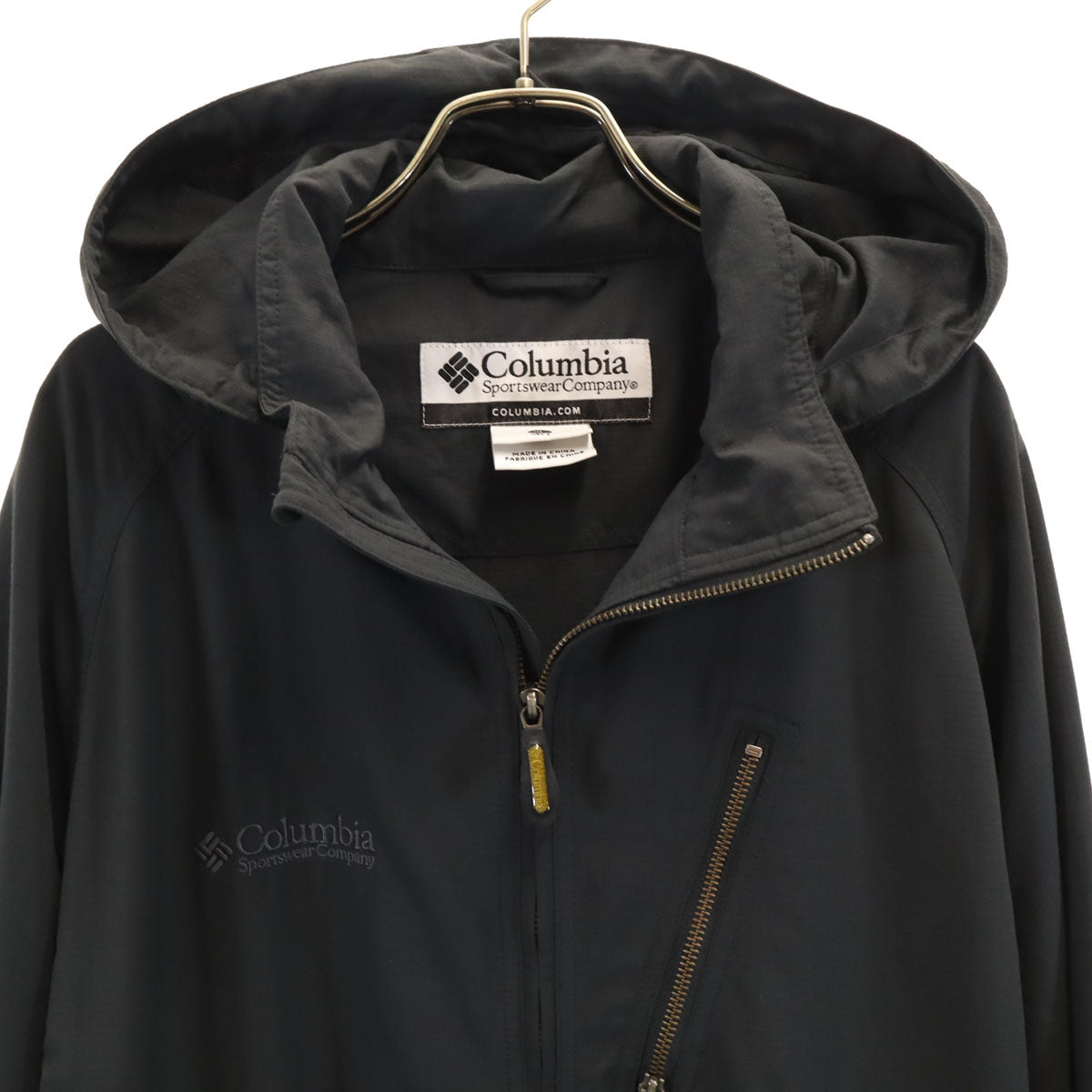 Columbia コロンビア フードジャケット XL チャコールグレー アウトドア メンズ