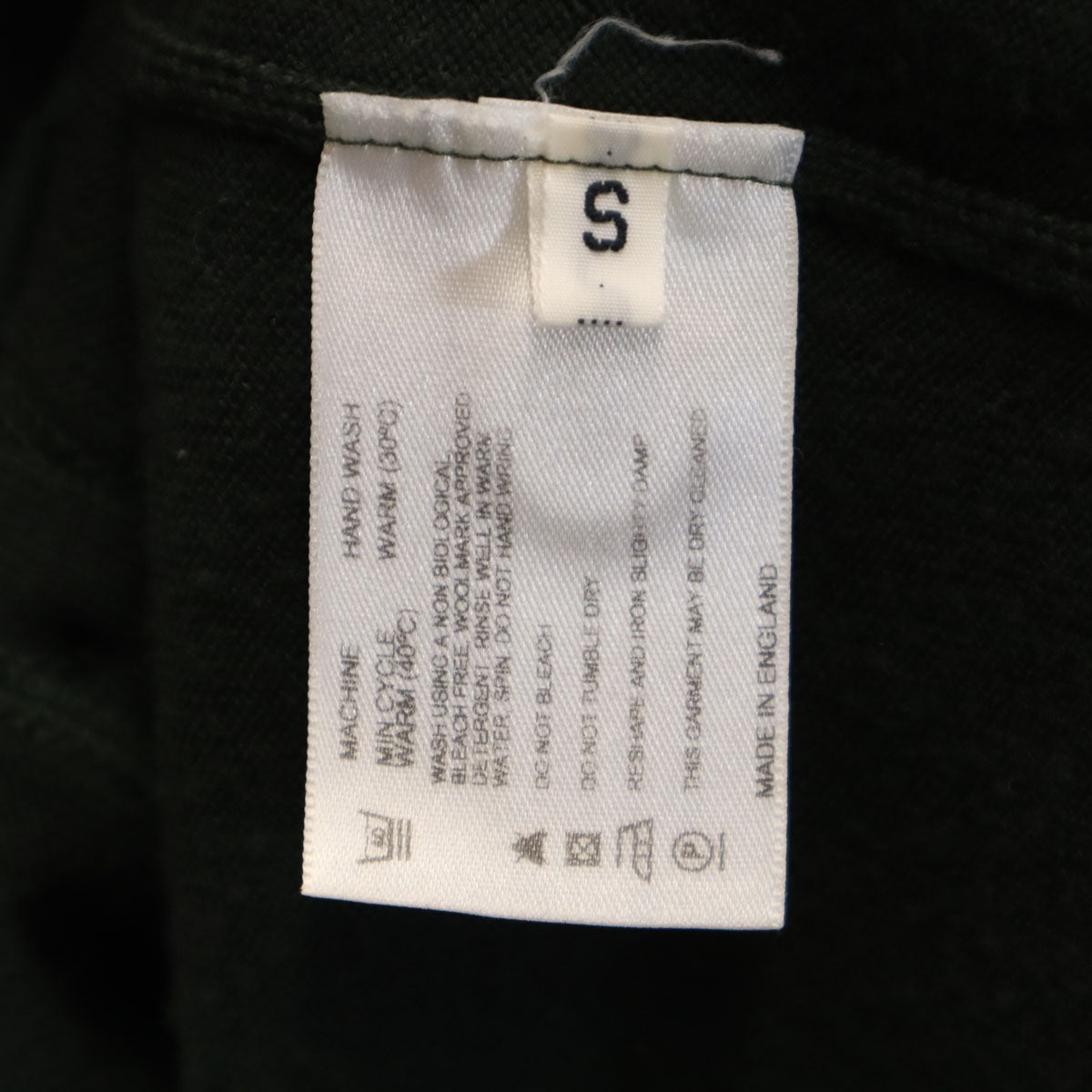 JOHN SMEDLEY ジョンスメドレー イングランド製 長袖 Vネック ニットカーディガン S 深緑 メンズ