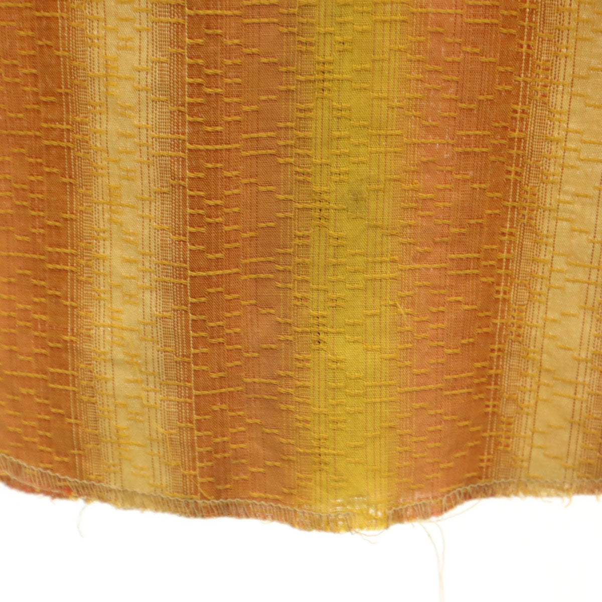 VINTAGE ヴィンテージ 70s ストライプ柄 長袖 ウエスタンシャツ 16/33 オレンジ メンズ