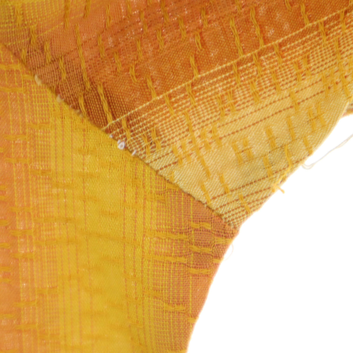 VINTAGE ヴィンテージ 70s ストライプ柄 長袖 ウエスタンシャツ 16/33 オレンジ メンズ