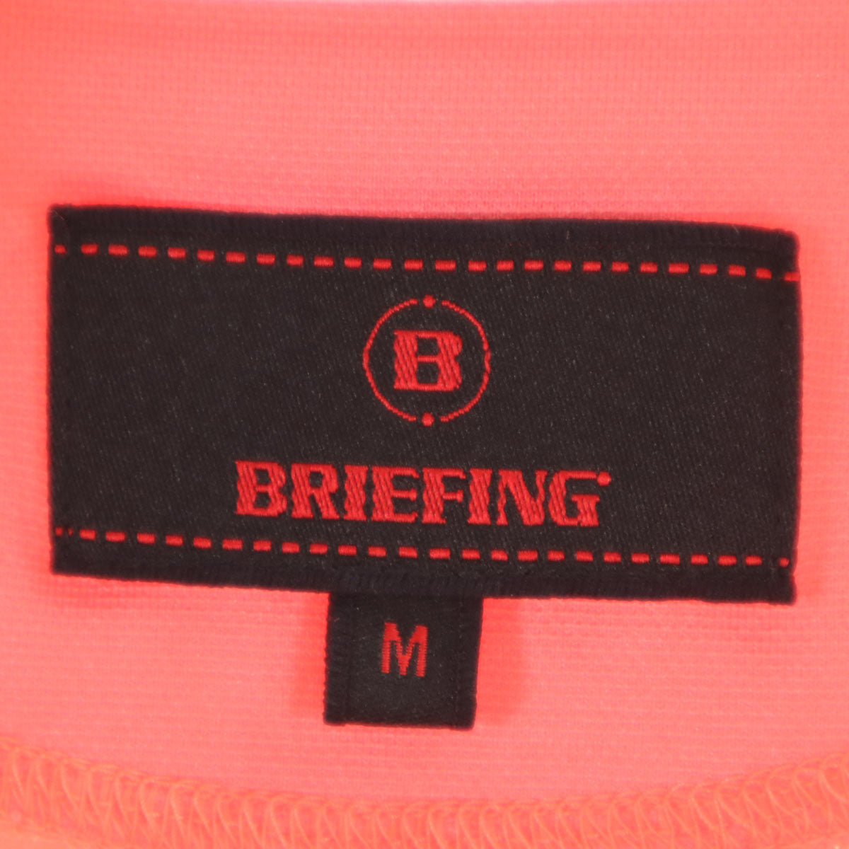 美品 BRIEFING ブリーフィング 日本製 ゴルフ 半袖 ポロシャツ M ピンク系 メンズ