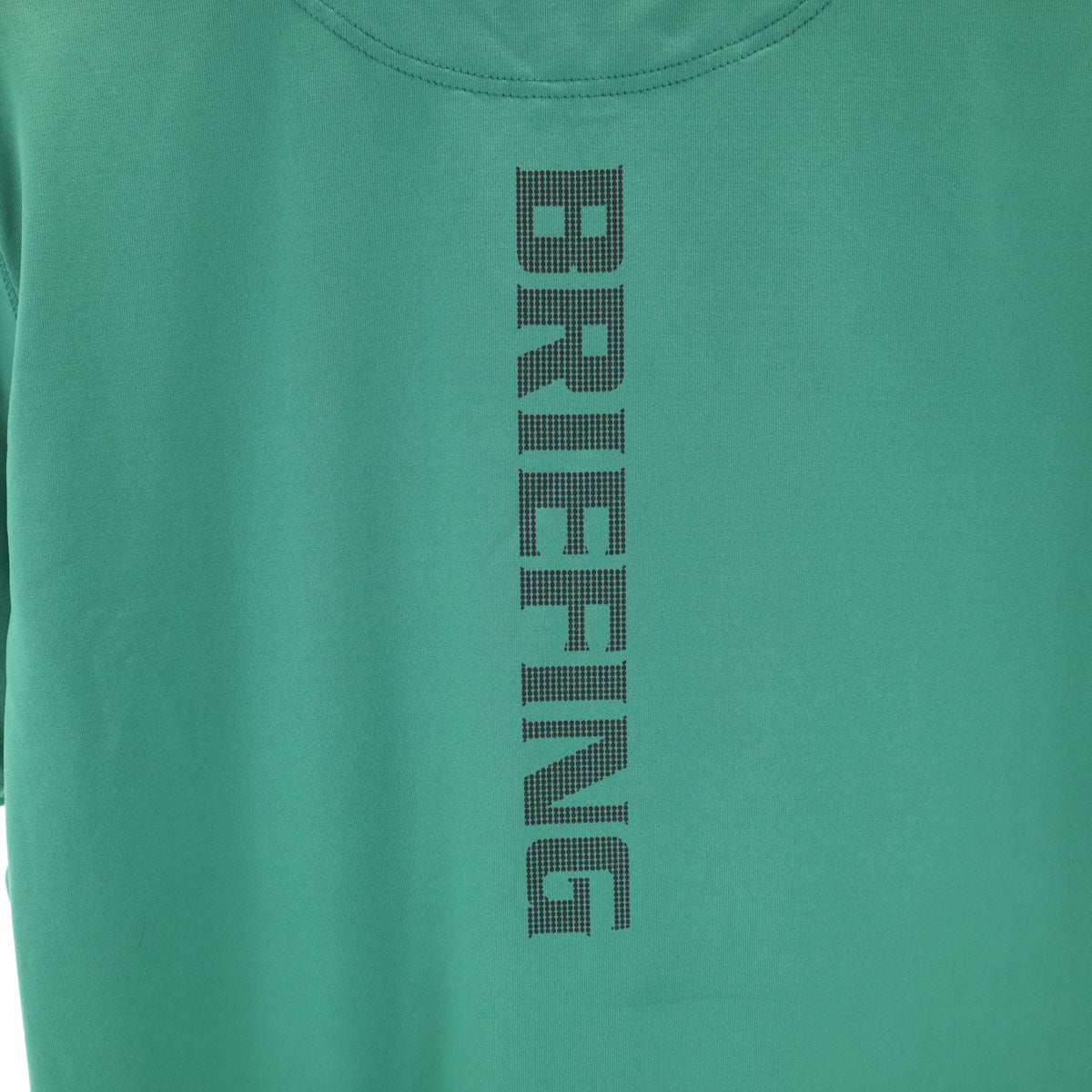 BRIEFING ブリーフィング 日本製 ゴルフ 半袖 モックネック Tシャツ M グリーン メンズ