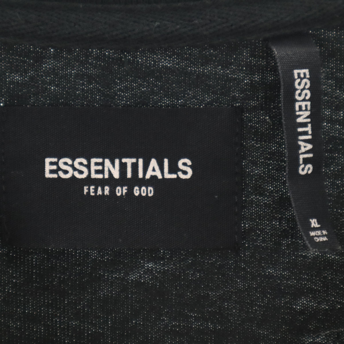 ESSENTIALS エッセンシャルズ バックロゴ 半袖 Tシャツ XL ブラック メンズ