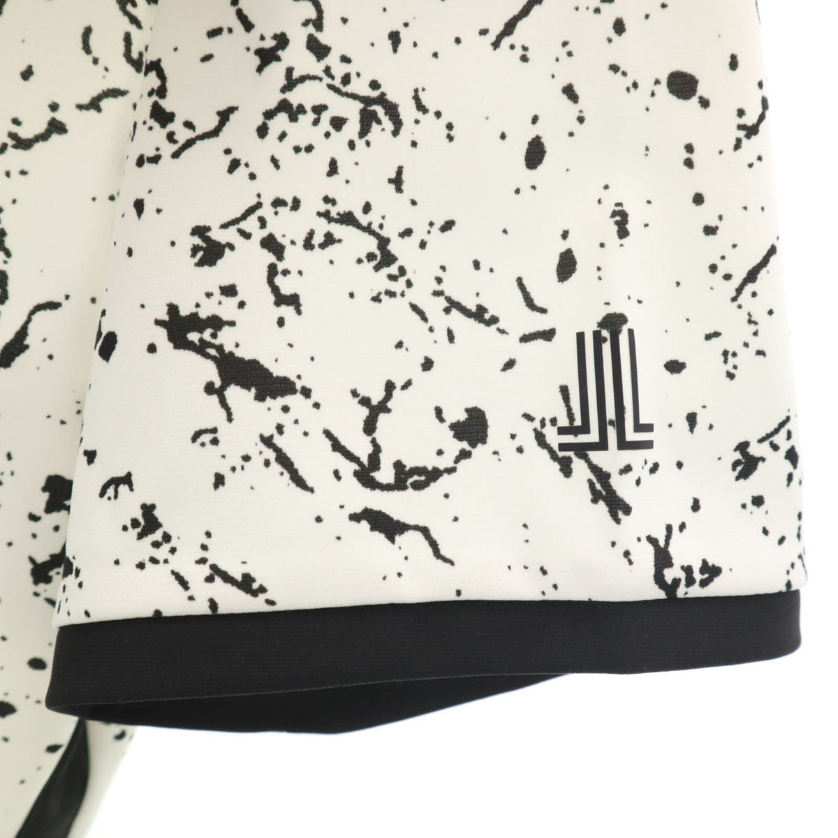 美品 LANVIN SPORT ランバンスポール 総柄 半袖 ポロシャツ LL ホワイト メンズ