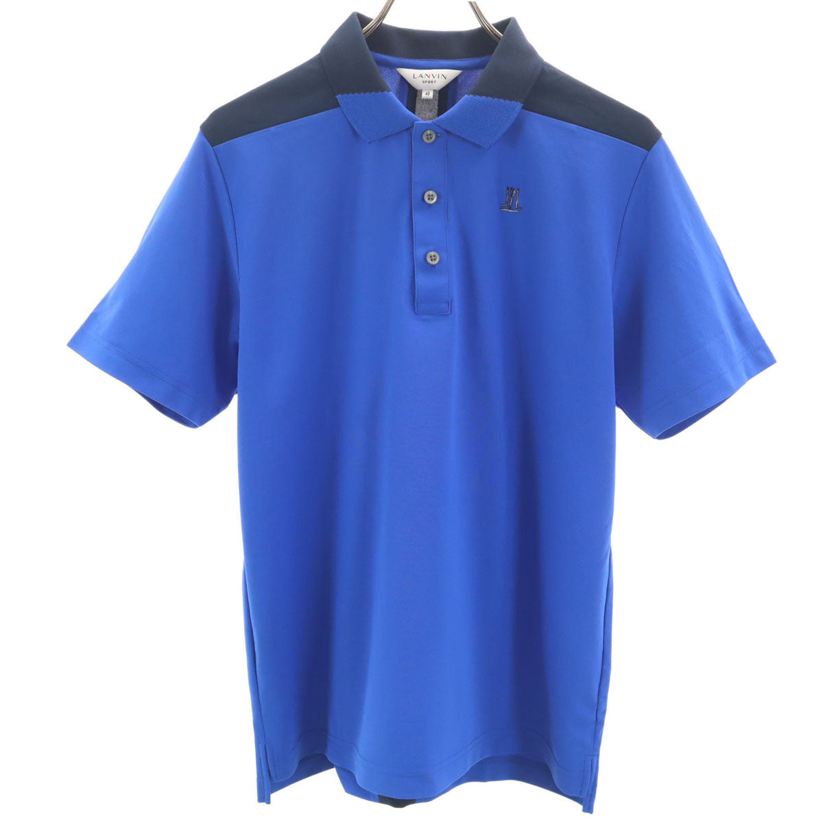 LANVIN SPORT ランバンスポール 半袖 ポロシャツ 40 ブルー メンズ