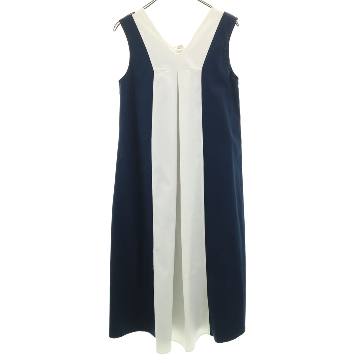 未使用 S Max Mara エスマックスマーラ ノースリーブ ワンピース 40 ネイビー レディース