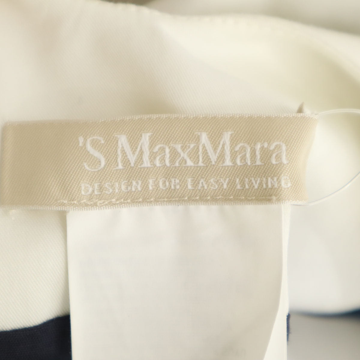 未使用 S Max Mara エスマックスマーラ ノースリーブ ワンピース 40 ネイビー レディース